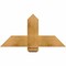 Ekena Millwork Eugene Rough Sawn Timber Gable Bracket, Western Red Cedar, 36"W x 18"H x 6"D x 6"F, 12/12 Pitch GBW036X18X0606EUG00RWR - alternate 1